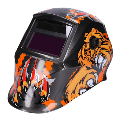 Automatik Solar Schweißhelm mit UV-Schutz, auto Verdunkelung, Feuerhemmend, schnelle Schaltzeiten- Bear (1621-A)