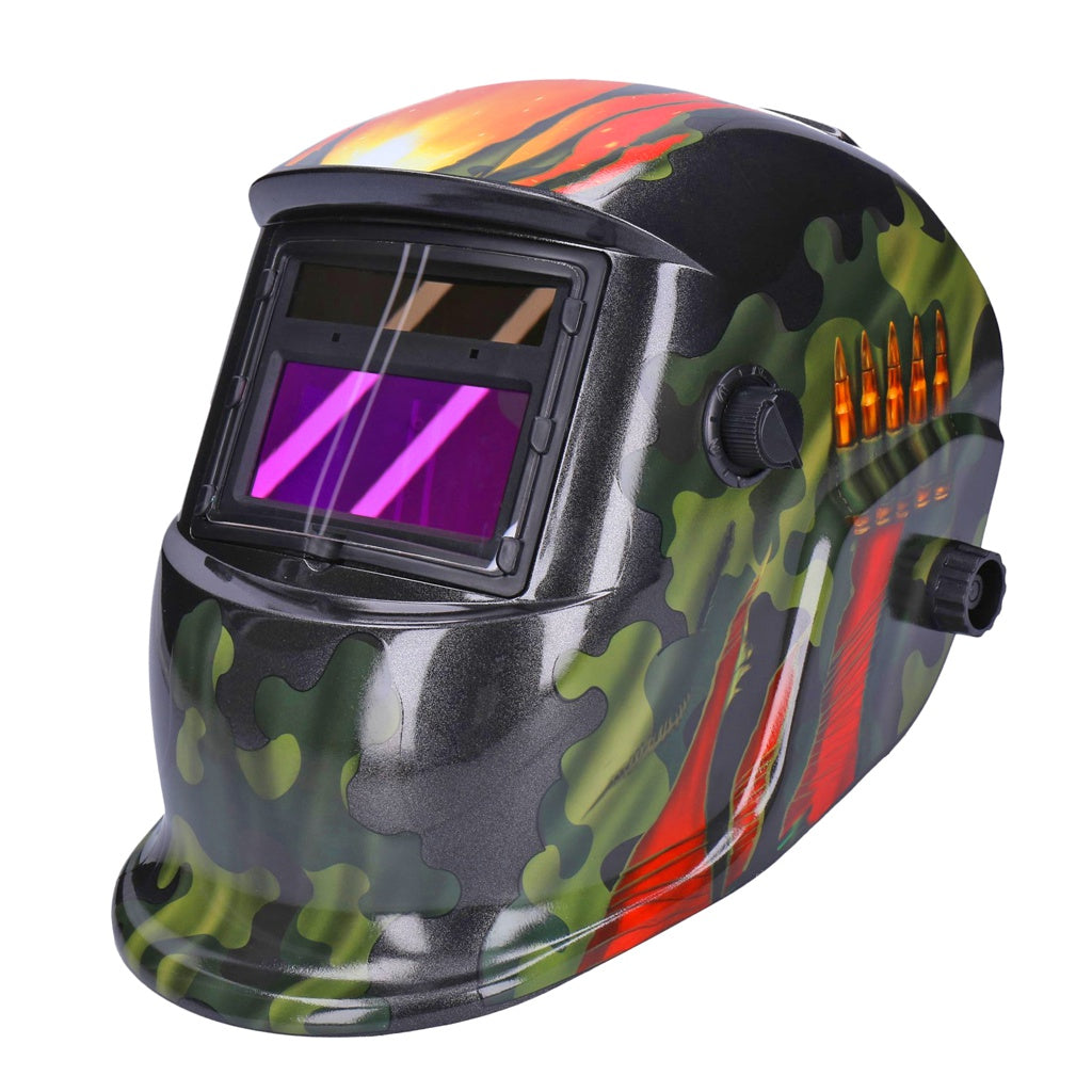 Produktbild Brandschutzeinheit - TP Automatik Solar Schweißhelm mit UV-Schutz, auto Verdunkelung, Feuerhemmend, schnelle Schaltzeiten- Soldier (1633-A)
