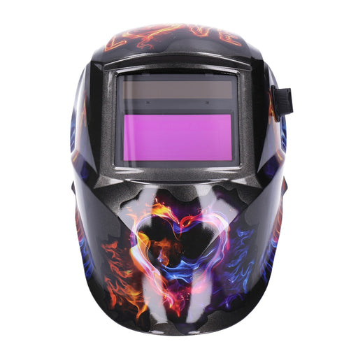Produktbild Schweißhelm - TP Automatik Solar Schweißhelm mit UV-Schutz, auto Verdunkelung, Feuerhemmend, schnelle Schaltzeiten- Love (1638-A)