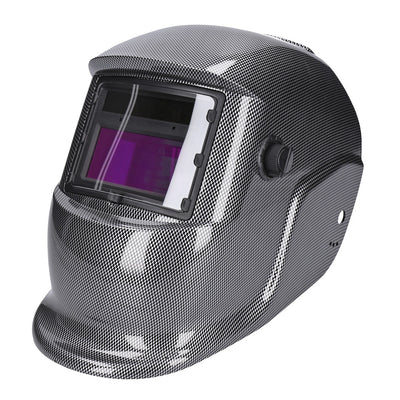 Automatik Solar Schweißhelm mit UV-Schutz, auto Verdunkelung, Feuerhemmend, schnelle Schaltzeiten- Carbon Style 1645-A