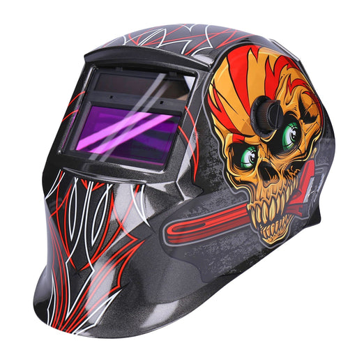 Produktbild Atemschutzmasken - TP Automatik Solar Schweißhelm mit UV-Schutz, auto Verdunkelung, Feuerhemmend, schnelle Schaltzeiten- Skull 2 (1647-A)