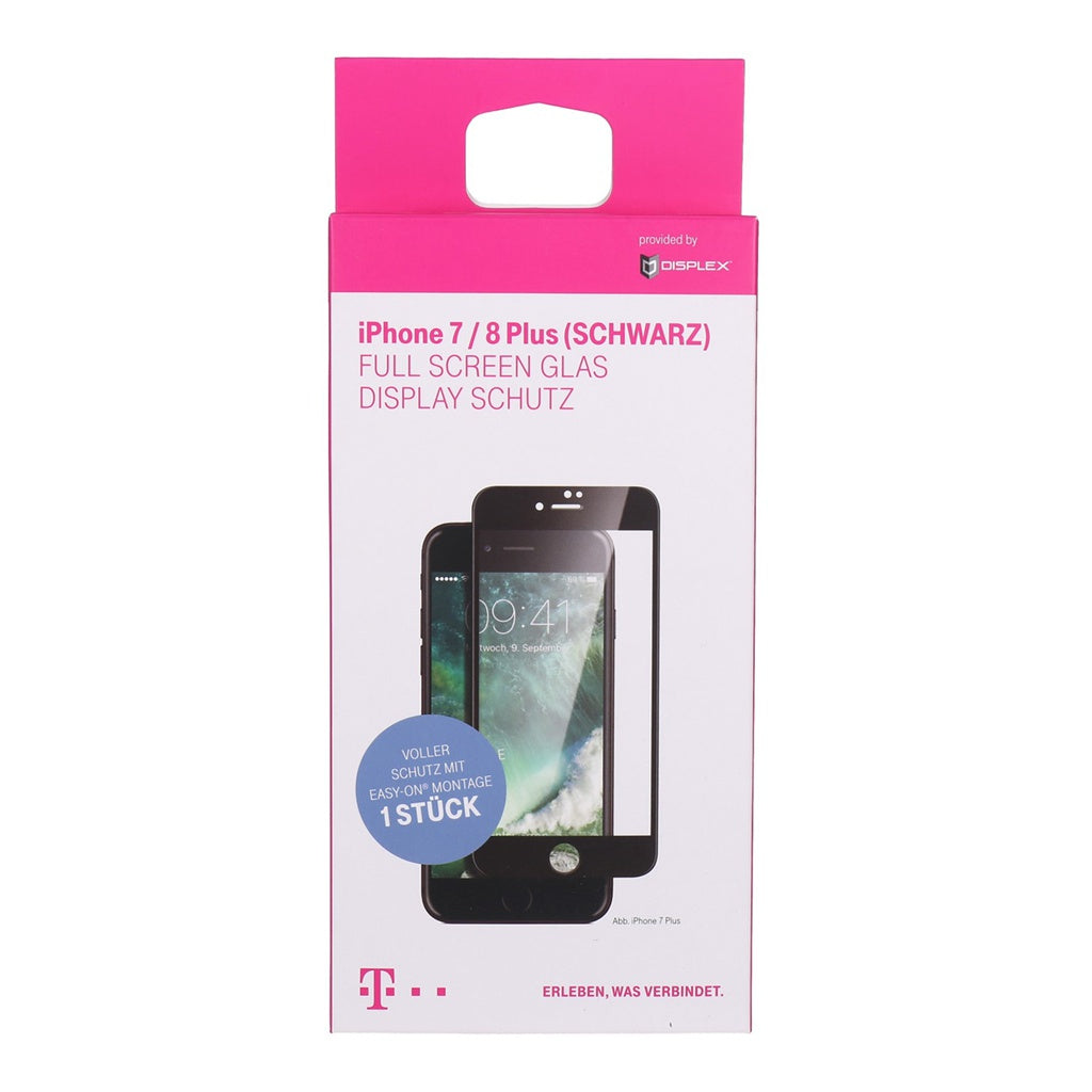 Produktbild Displayschutzglas - Displex Sicherheitsglas-Displayschutz iPhone 8/7+ iPhone 8/7+ schwarz