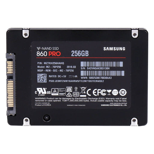 Produktbild interne SSD - Samsung 860 PRO int. 2,5" SSD 256GB