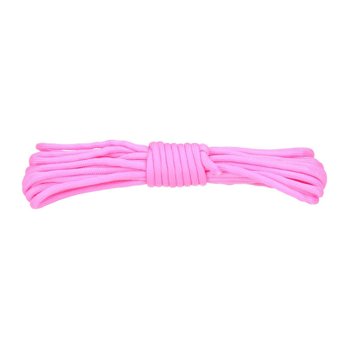 Paracord 550lb Nylon Seil, Abspannseil für Camping Fallschirmschnur, reißfest - 4mm, 249 Kg (5 Meter) Pink #163