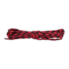 Paracord 550lb Nylon Seil, Abspannseil für Camping Fallschirmschnur, reißfest - 4mm, 249 Kg (5 Meter) Rot/Schwarz #006