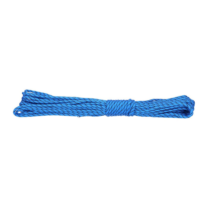 Paracord 550lb Nylon Seil, Abspannseil für Camping Fallschirmschnur reißfest - 4mm, 249 Kg (15 Meter) Blau #108