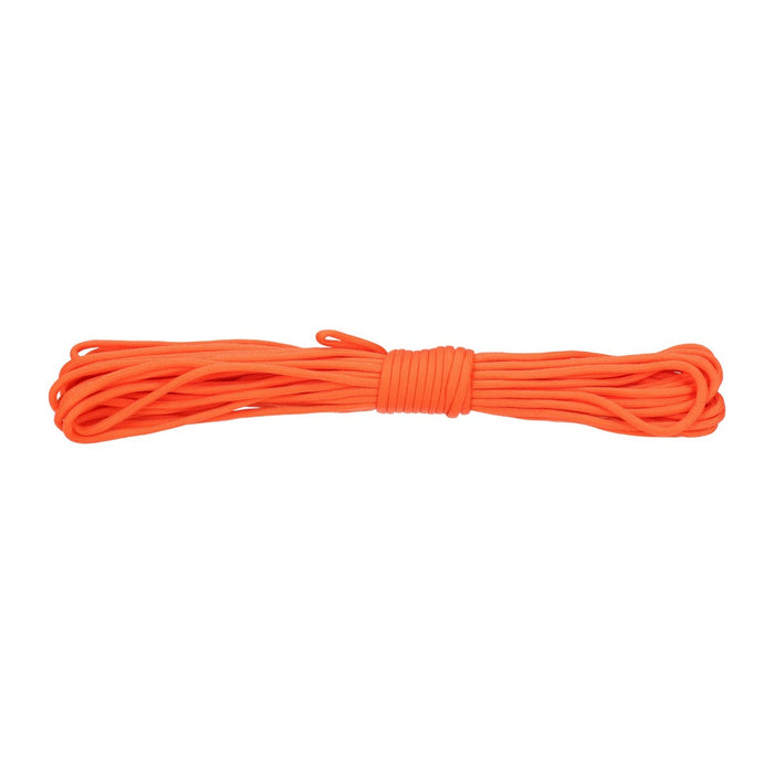 Paracord 550lb Nylon Seil, Abspannseil für Camping Fallschirmschnur reißfest - 4mm, 249 Kg (15 Meter) Orange #200
