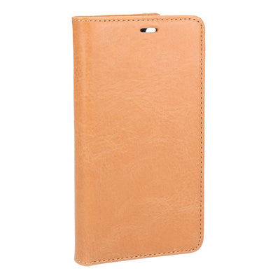 SUNNE Wallet hellbraun aus echtem Leder passend für Apple iPhone X