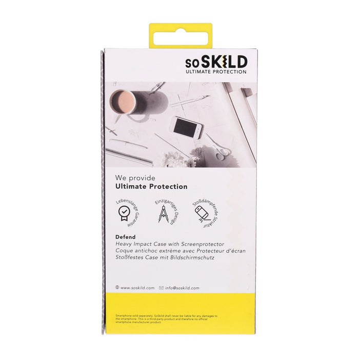 SoSkild Defend Case TPU Schutzhülle + Displayglas für Samsung Galaxy S9 transparent