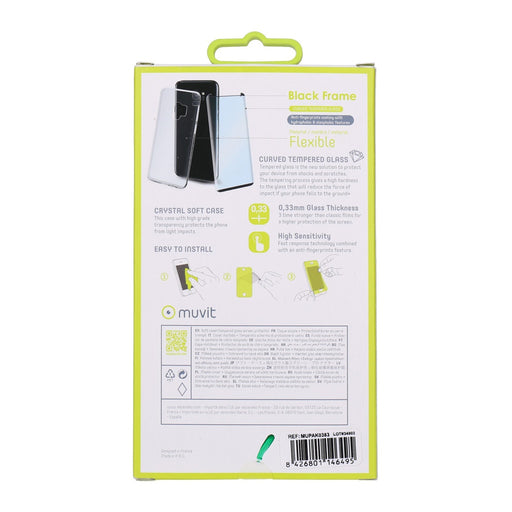 Produktbild Smartphone-Hülle - Muvit Crystal Soft Pack Case Schutzhülle + Display-Schutzglas für Samsung Galaxy S9