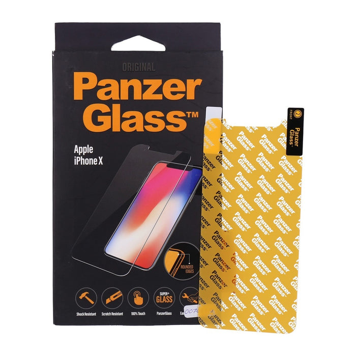 PanzerGlass Displayschutz aus Glas für iPhone X in schwarz