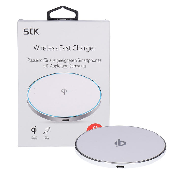 STK Wireless Ladestation für alle geeigneten Smartphone wie z.B. Apple und Samsung