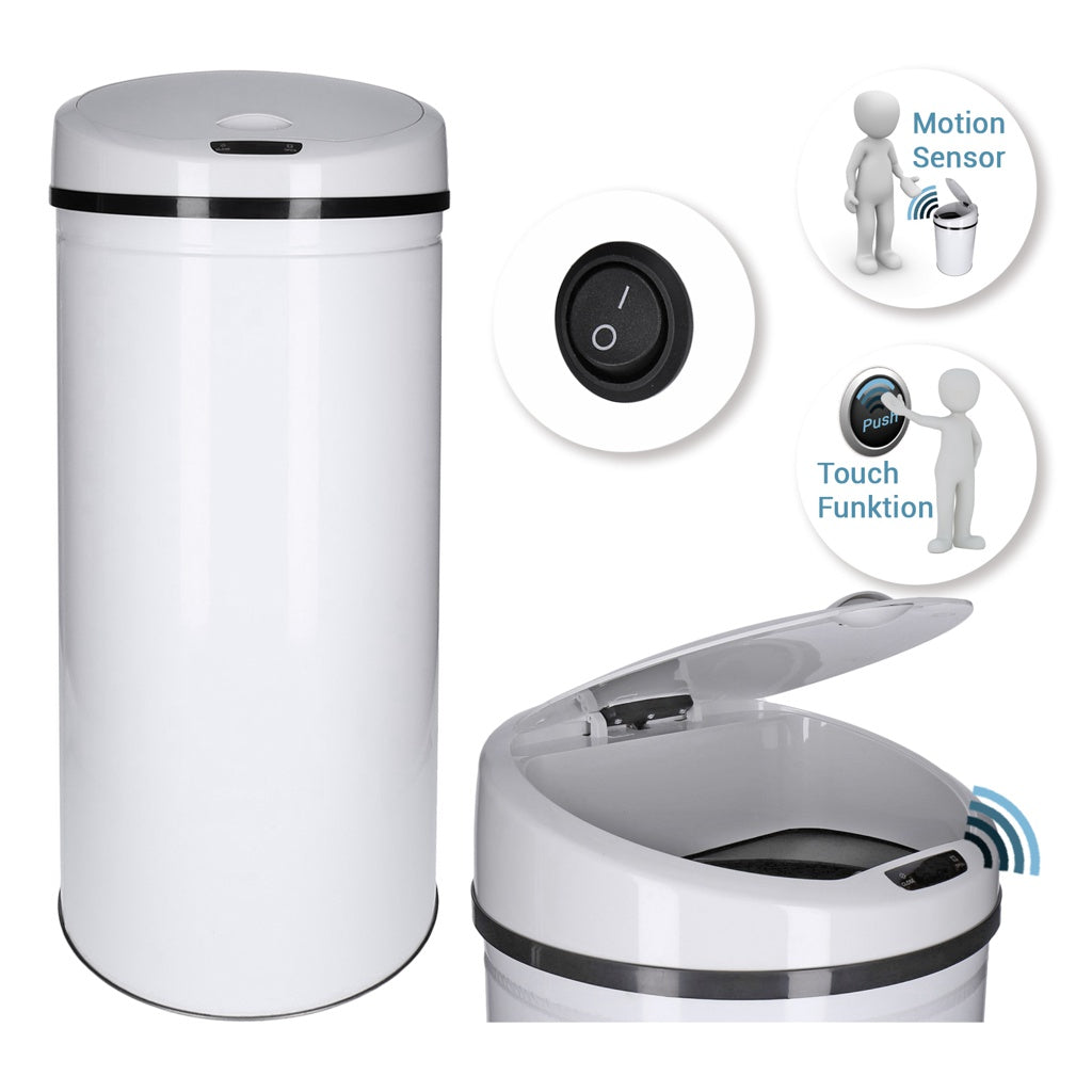 Produktbild Sensor-Mülleimer - TP Sensor Mülleimer 50L weiß rund