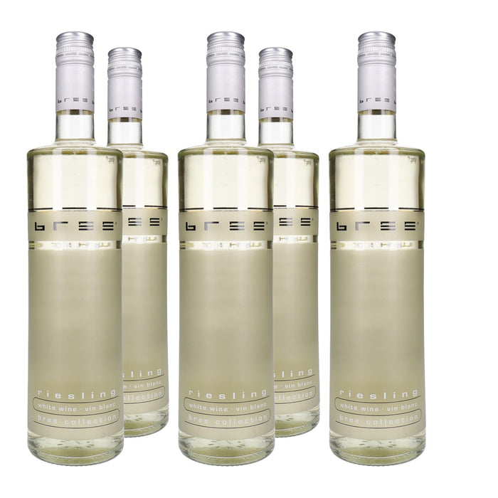 Bree Riesling Weißwein feinherb 5 x 0,75 L