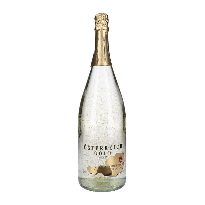 Österreich Gold Sekt mit 23 Karat Blattgold 1 x 1,5 L