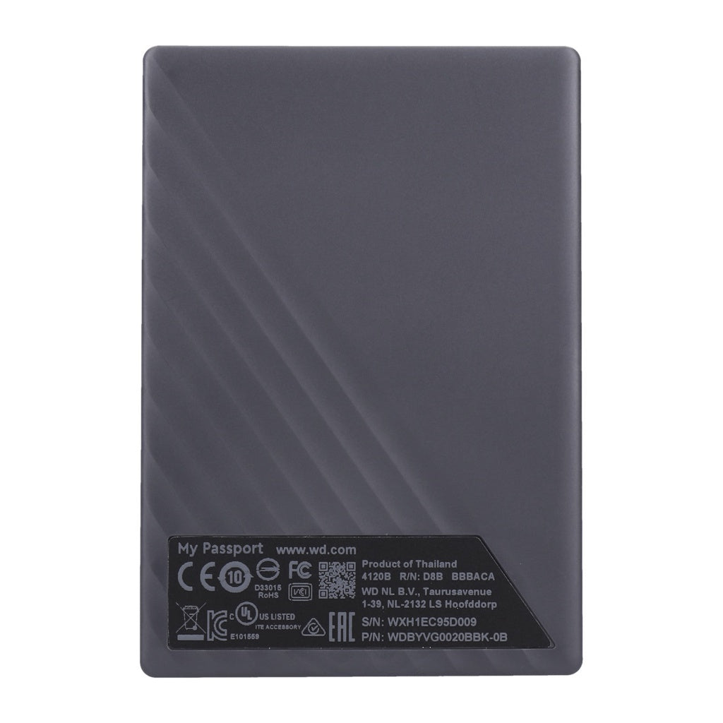 Produktbild externe HDD-Festplatte - WD My Passport ext. Festplatte 2TB schwarz