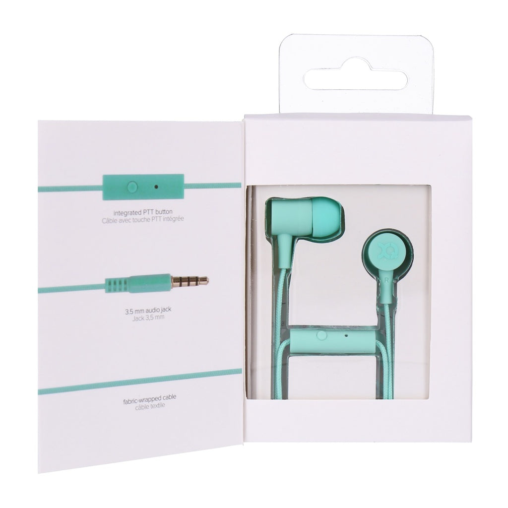 Produktbild Bluetooth-Kopfhörer - Xqisit iE H20 In-Ear Headset mint