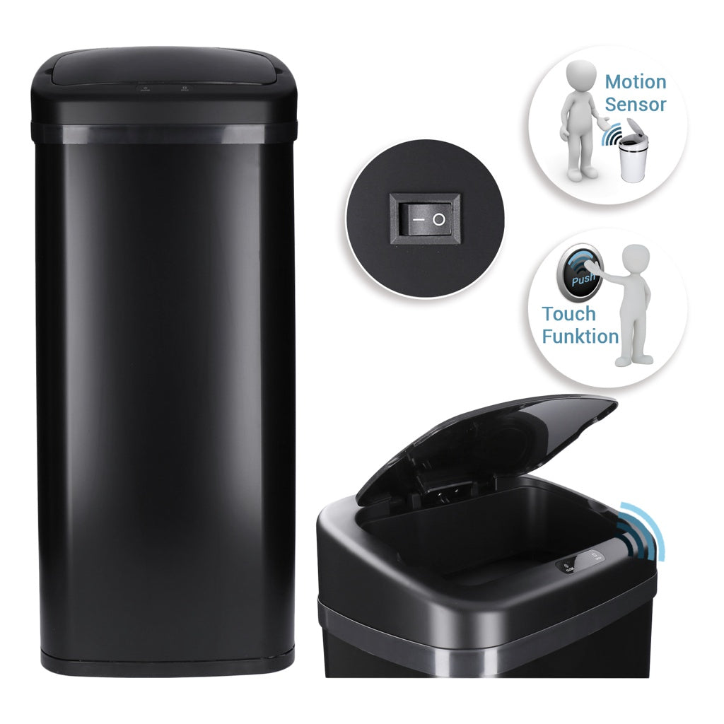 Produktbild Sensor-Mülleimer - TP Sensor Mülleimer 30 L schwarz eckig