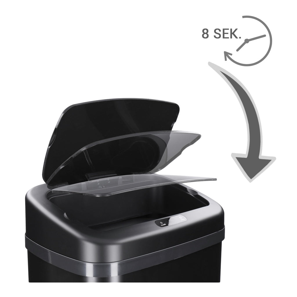 Produktbild Sensor-Mülleimer - TP Sensor Mülleimer 30 L schwarz eckig