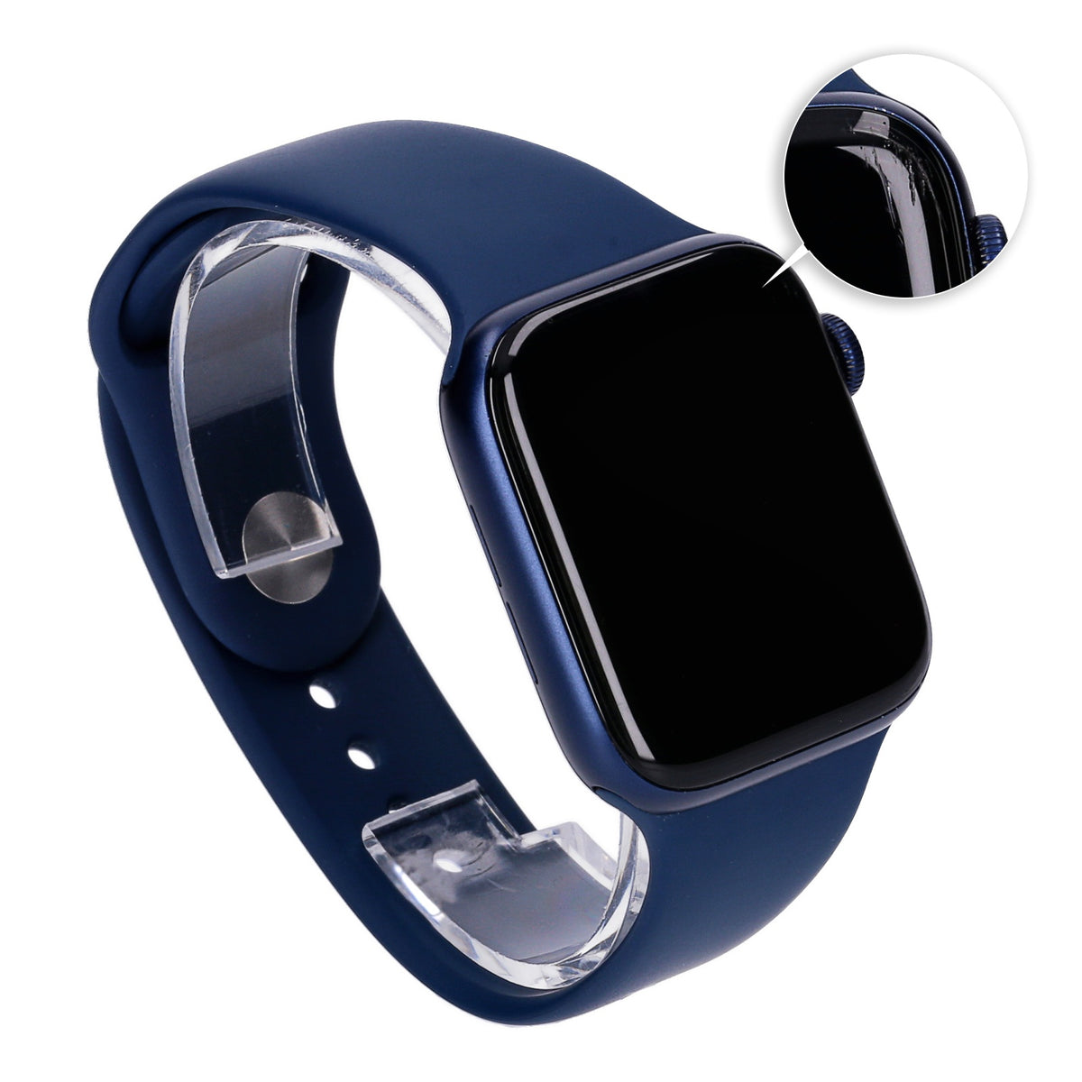 Produktbild Smartwatch - Apple Watch Series 6 44mm GPS + 4G Blau Aluminiumgehäuse mit Sportarmband Deep Navy