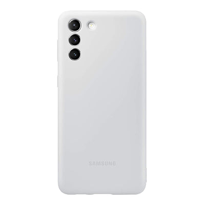 Silicone Cover Hellgrau passend für Galaxy S21+