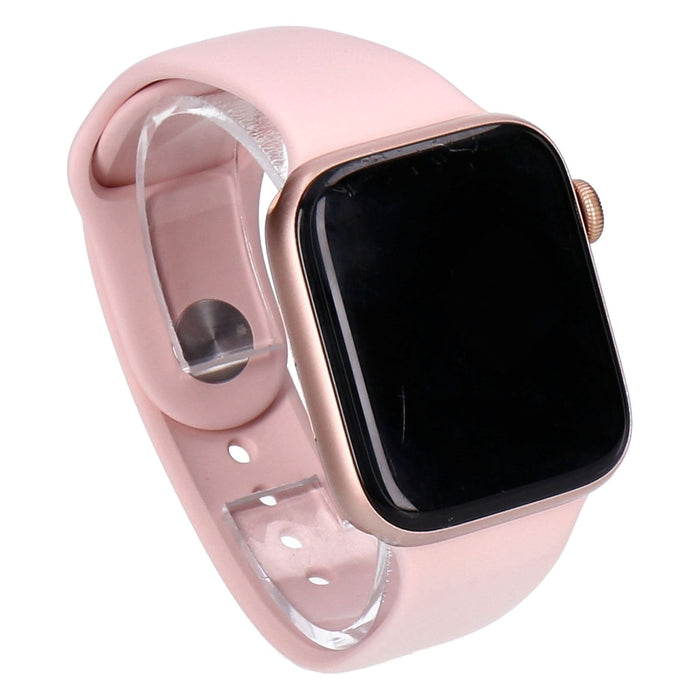 Apple Watch SE 44mm GPS Gold Aluminiumgehäuse mit Sportarmband Pink Sand