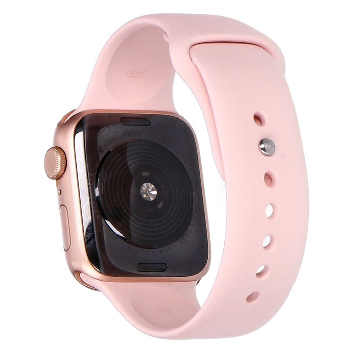 Apple Watch SE 44mm GPS Gold Aluminiumgehäuse mit Sportarmband Pink Sand