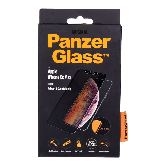PanzerGlass Displayschutzglas für Apple iPhone XS Max Edge2Edge Privacy Case Friendly schwarz
