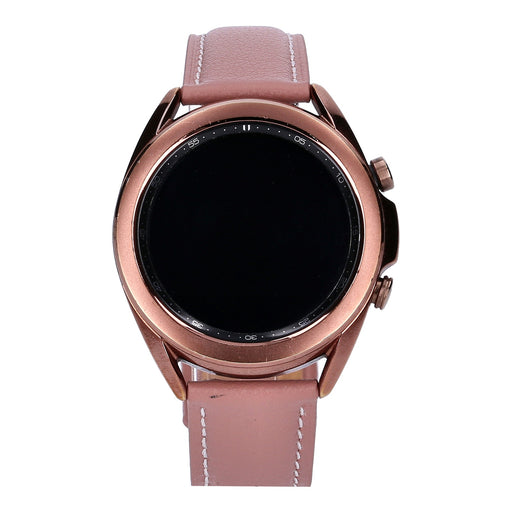 Produktbild Smartwatch-Armband - Samsung Galaxy Watch3 41mm Mystic Bronze Lederarmband Rosa