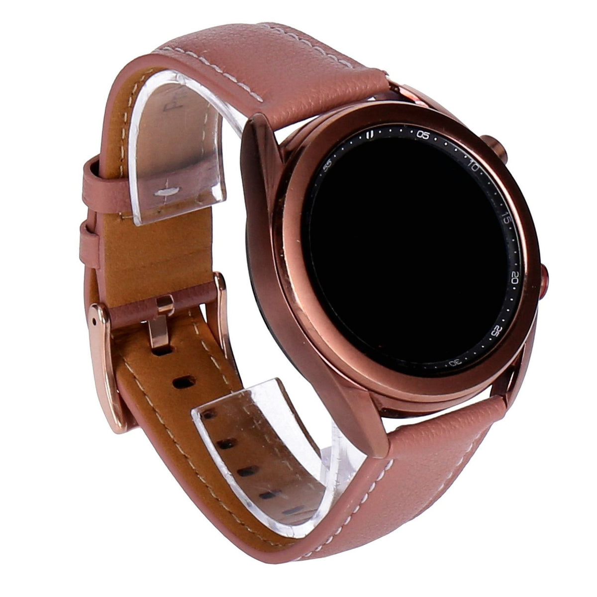 Produktbild Smartwatch-Armband - Samsung Galaxy Watch 3 R855F LTE 41mm Bronze Lederarmband Rosa
