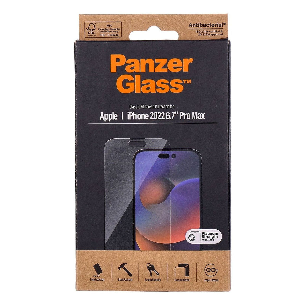 Produktbild Displayschutzglas - PanzerGlass Classic Fit Screen Protection für iPhone 14 Pro Max