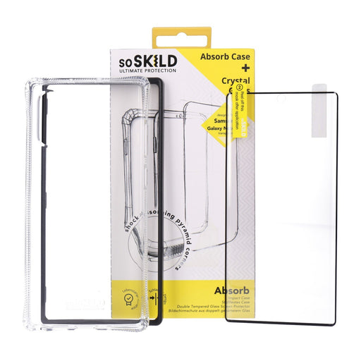 Produktbild Smartphone-Hülle - SoSkild Absorb Case Transparent and Tempered Glass Samsung Galaxy Note 10