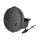 TP Premium Dutch Oven mit Füßen - preseasoned (bereits eingebrannt) inkl. Deckelheber GDO06P