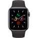 Apple Watch Series 5 44mm GPS Spacegrau Aluminiumgehäuse mit Sportarmband schwarz
