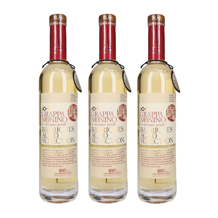 Nonino Grappa Barriques aged Selection 3 x 0,5 L