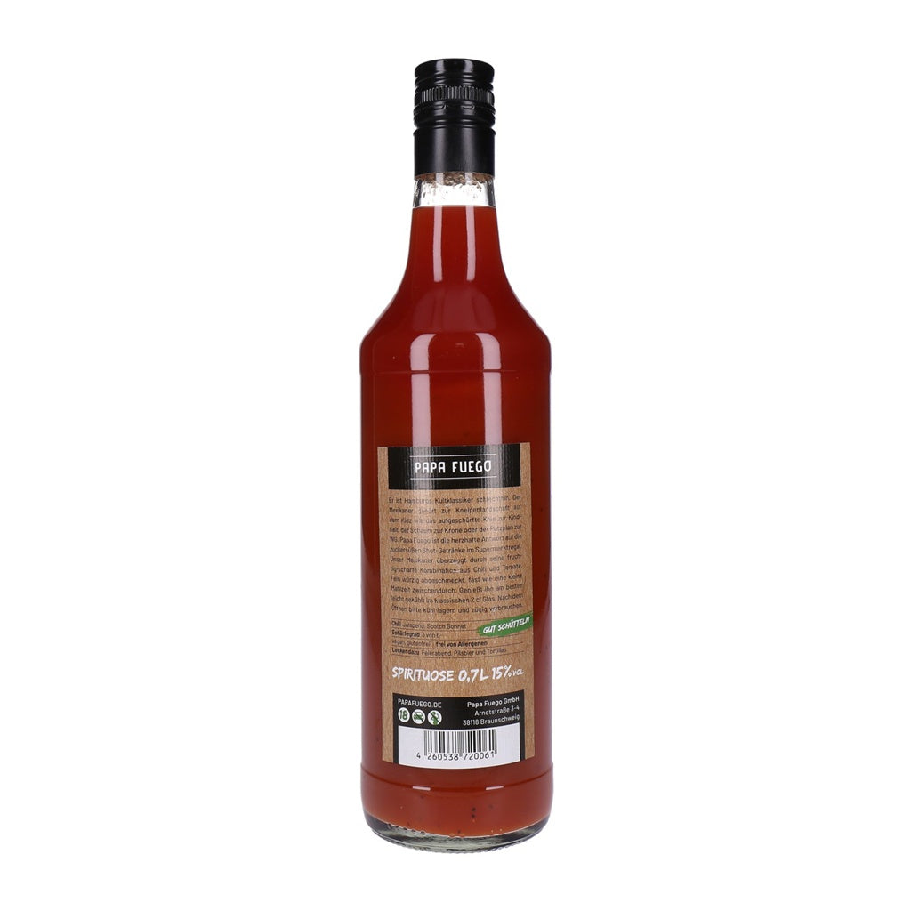 Produktbild Vodka - Papa Fuego Mexikaner Mittelscharf 1 x 0,7 L