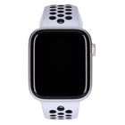 Apple Watch SE Nike 44mm GPS Silber Aluminiumgehäuse, Sportarmband Platinum/Schwarz