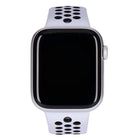 Apple Watch SE Nike 44mm GPS Silber Aluminiumgehäuse, Sportarmband Platinum/Schwarz