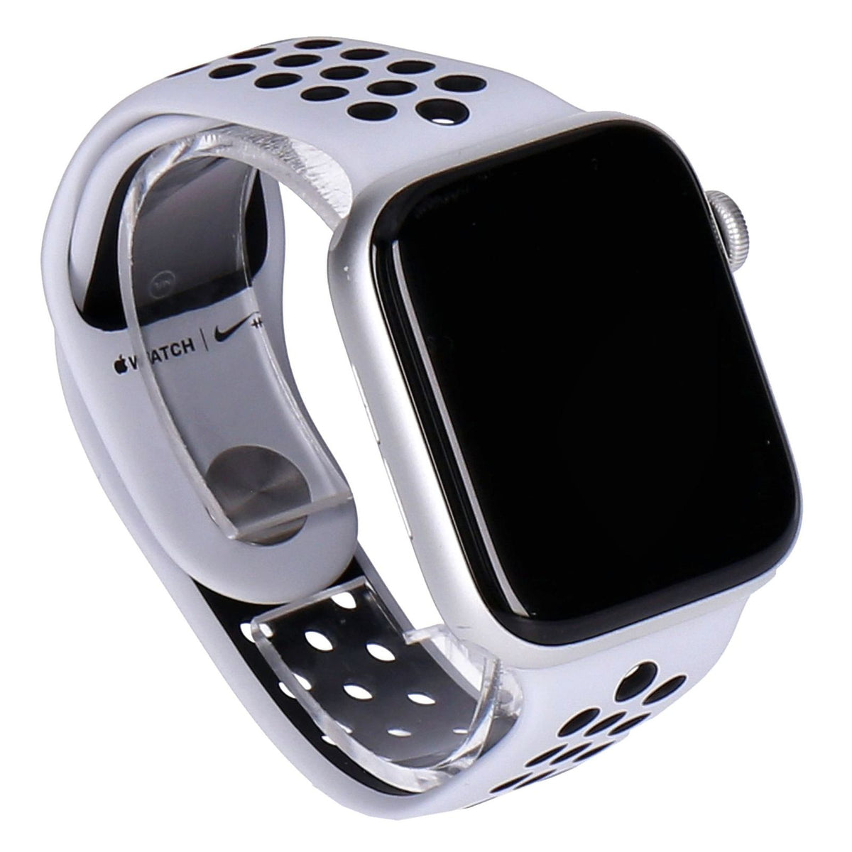 Produktbild Smartwatch - Apple Watch SE Nike 44mm GPS Silber Aluminiumgehäuse, Sportarmband Platinum/Schwarz