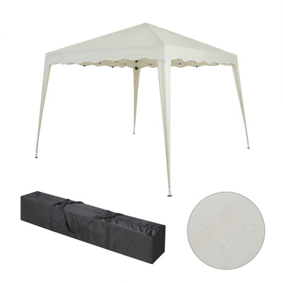 Faltpavillon 3x3m inkl. Aufbewahrungstasche wasserabweisend & UV-Schutz 50+ Beige