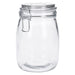TP Glasbehälter mit Bügelverschluss, Drahtbügelgla Vorratsglas - luftdicht, auslaufsicher (rund) 1000ml