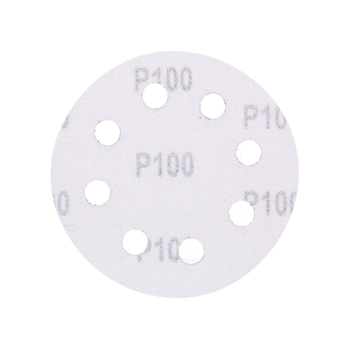 TP Schleifpapier, Schleifscheibe - Universal (rot) 125mm, 8-fach-gelocht, Papierbasis - 10er Pack P100