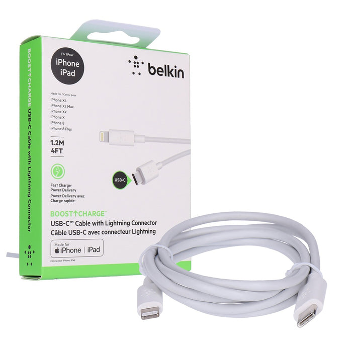 Belkin BoostCharge USB-C Kabel Lighting weiß 1,2m