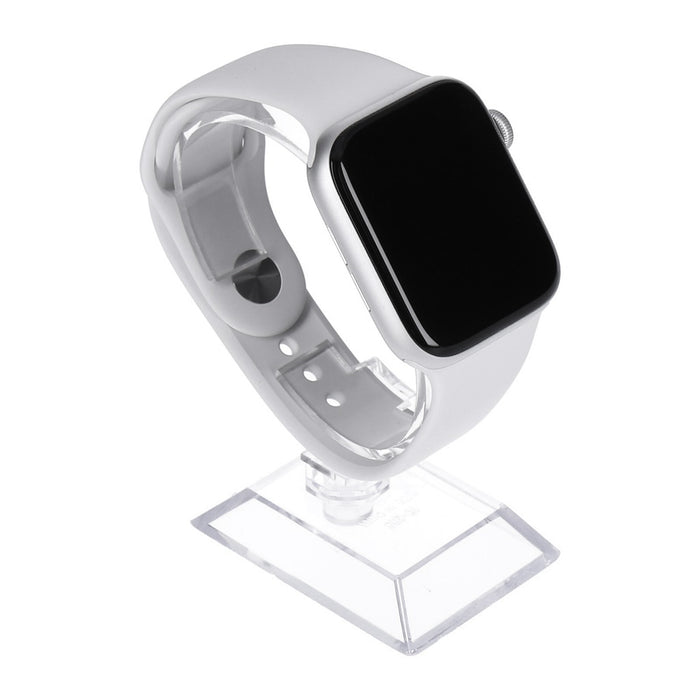 Apple Watch SE 40mm GPS Silber Aluminiumgehäuse Sportarmband Weiß