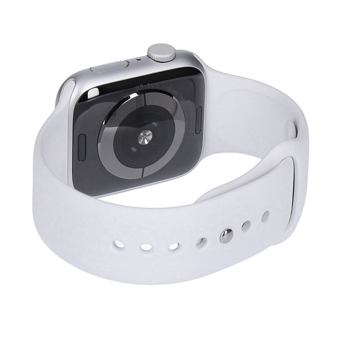 Apple Watch SE 40mm GPS Silber Aluminiumgehäuse Sportarmband Weiß