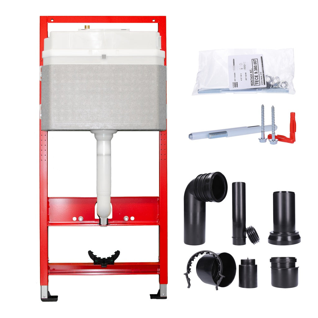 Produktbild Unterputz-Spülkasten - TECEbase WC-Set 3in1, Spülkasten mit Drückerplatte und Befestigungssatz, Bauhöhe 1120 mm