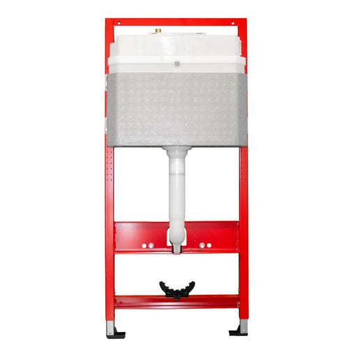 Produktbild Vorwandelement WC - TECEbase WC-Set 3in1, Spülkasten mit Drückerplatte und Befestigungssatz, Bauhöhe 1120 mm