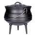 TP Potjie Pot - BBQ Dreifuß Dutch Oven Pot 3 Gusseisen, Feuerkessel mit Deckel u. Füßen 8 Liter