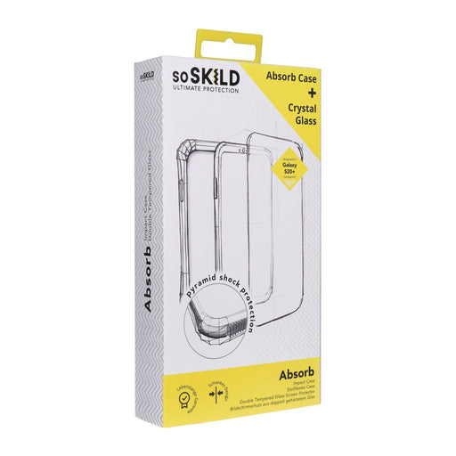 Produktbild Smartphone-Hülle - SoSkild Absorb Case Backcover + Displayschutzglas für Samsung Galaxy S20 Plus transparent