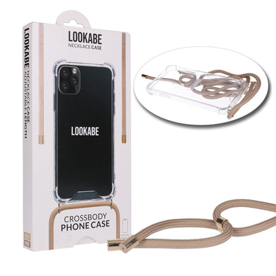 Necklace Case Handykette für iPhone 11 Pro Handykette mit Handyhülle Gold/Nude